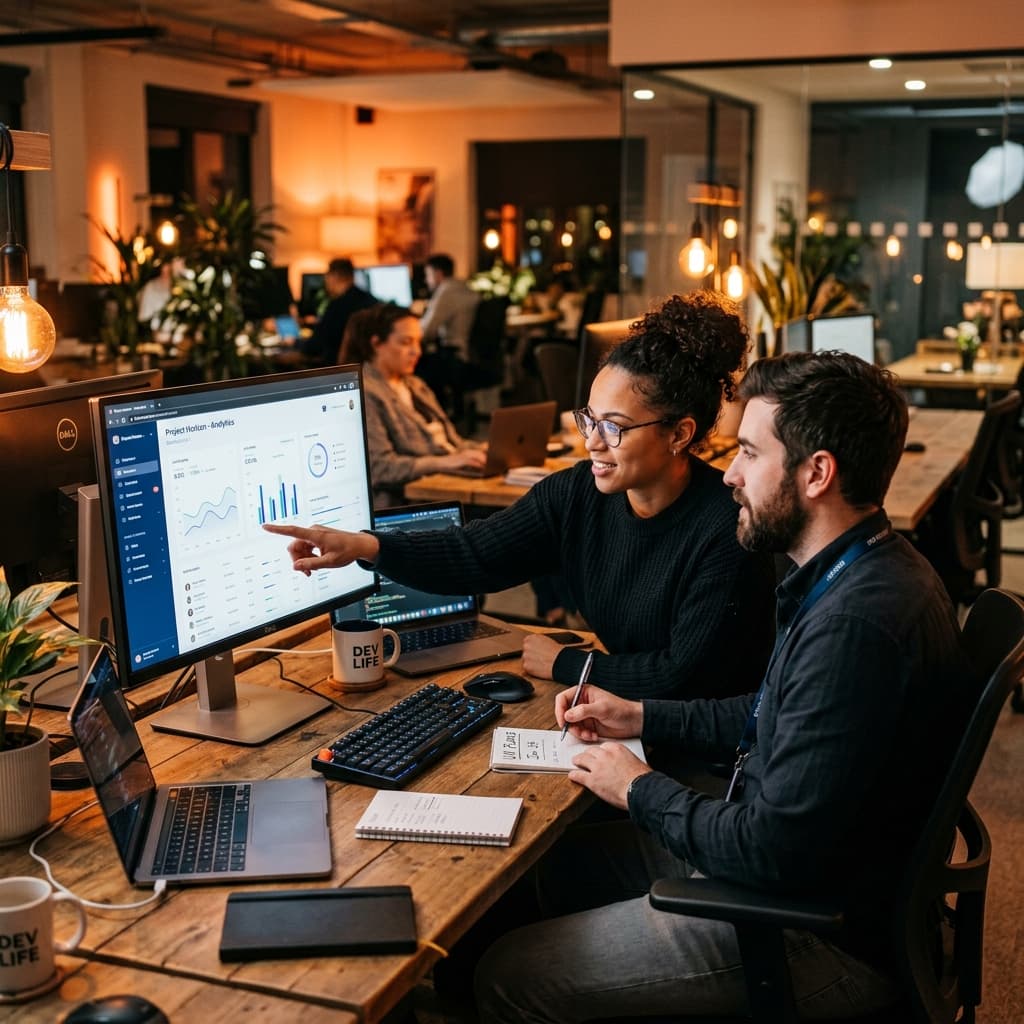 IT Professionals Collaborating